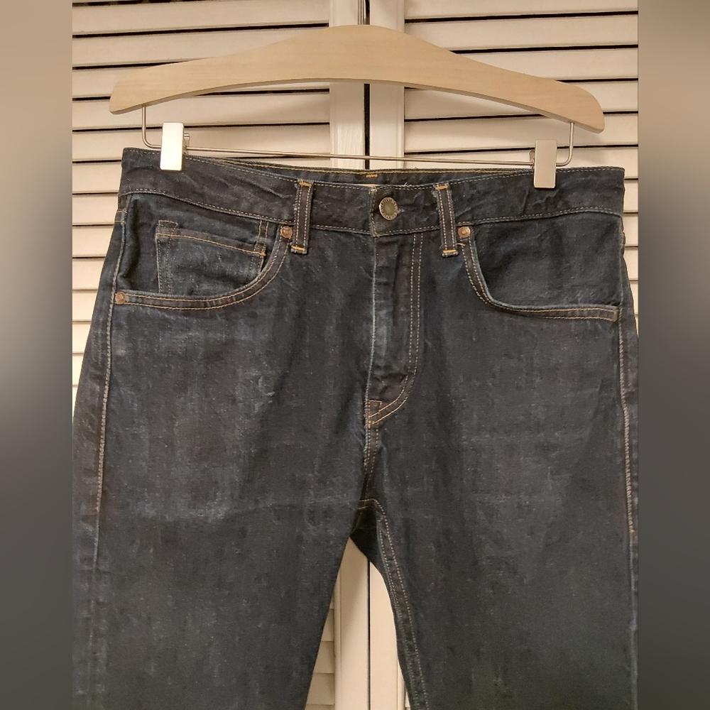 Levi's Men's Made And Crafted Slim Jeans in Dark Indigo - Picture 2 of 10